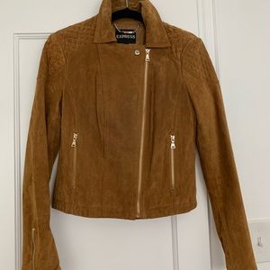 Suede “moto” jacket